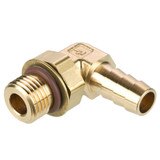 Barb to Straight Thread - 90 Elbow - Brass Hose Barb Fittings